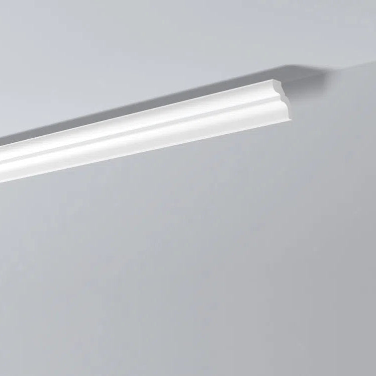 WT9 WALLSTYL® 2M NMC Ceiling coving on grey ceiling | DecorMania UK